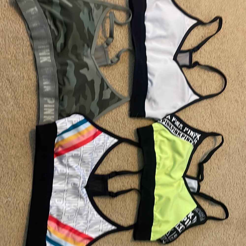 (4) Victoria sport sport bras